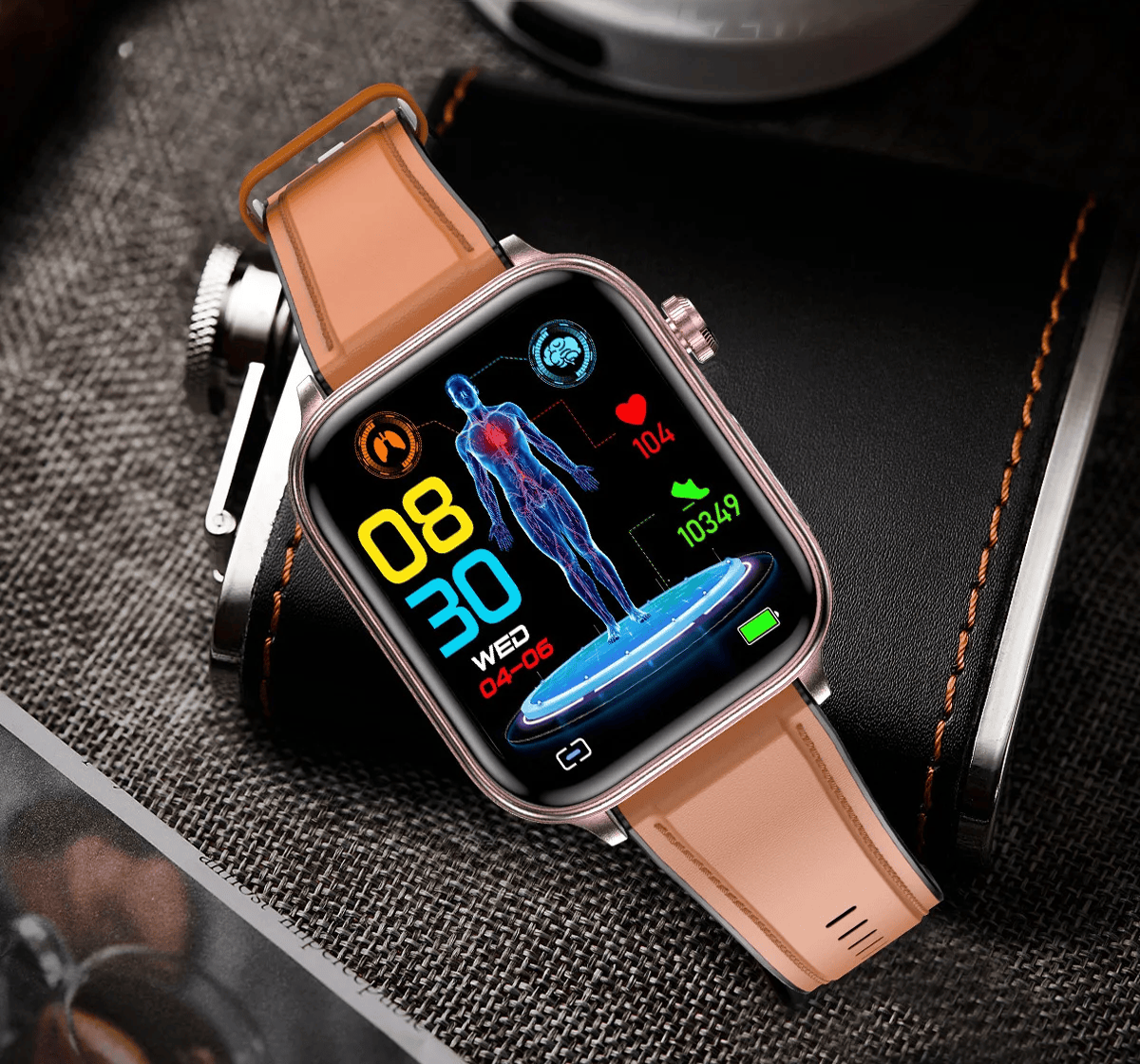 AI Bluetooth Medical Diagnosis Smartwatch. NEW 2024!